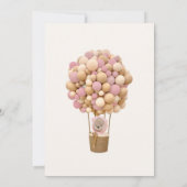 我々は赤ちゃんシャワー招待状を心待ちできる 招待状 (裏面)