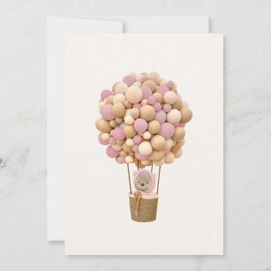 我々は赤ちゃんシャワー招待状を心待ちできる 招待状 (裏面)