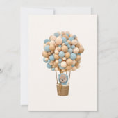 我々は赤ちゃんシャワー招待状を心待ちできる 招待状 (裏面)