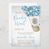 我々は赤ちゃんシャワー招待状を心待ちできる 招待状 (正面/裏面)