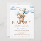 我々は赤ちゃんシャワー招待状を心待ちできる 招待状 (正面)