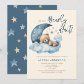 我々は赤ちゃんシャワー招待状を心待ちできる 招待状 (正面/裏面)