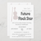 我々は赤ちゃんシャワー男女兼用インヴィを待つことができる 招待状 (正面/裏面)