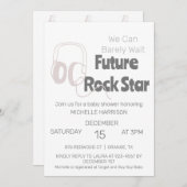 我々は赤ちゃんシャワー男女兼用インヴィを待つことができる 招待状 (正面/裏面)