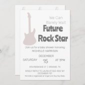 我々は赤ちゃんシャワー男女兼用インヴィを待つことができる 招待状 (正面/裏面)