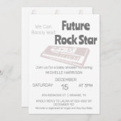 我々は赤ちゃんシャワー男女兼用インヴィを待つことができる 招待状 (正面/裏面)