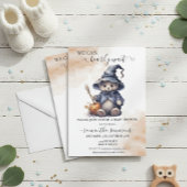 我々は赤ちゃんシャワーHalloween Teddyを待つことができる 招待状