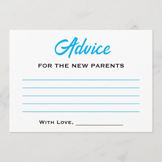 我々は赤ちゃんシャワーTeddyクマハートを待つことができる アドバイスカード (正面)