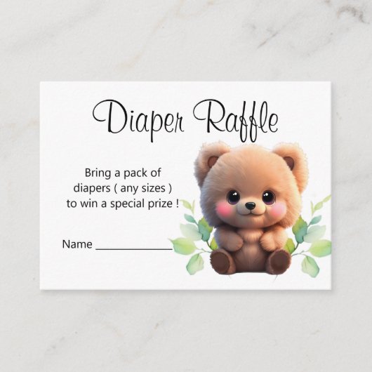 我々は赤ちゃんシャワーteddy bear boho待つことができる エンクロージャーカード (正面)