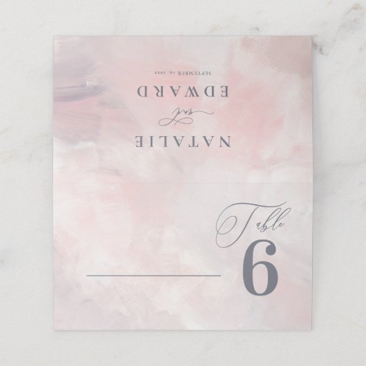 我々は赤面フローラ水の色結婚を行う プレイスカード (外部開封)