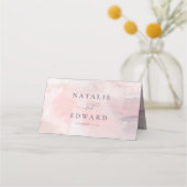 我々は赤面フローラ水の色結婚を行う プレイスカード (裏面)