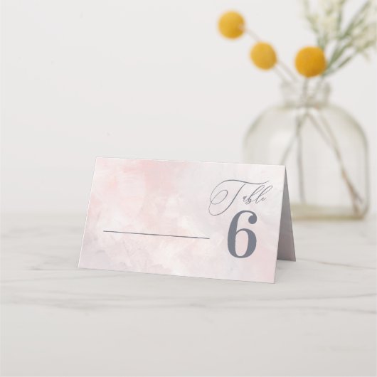 我々は赤面フローラ水の色結婚を行う プレイスカード (正面)