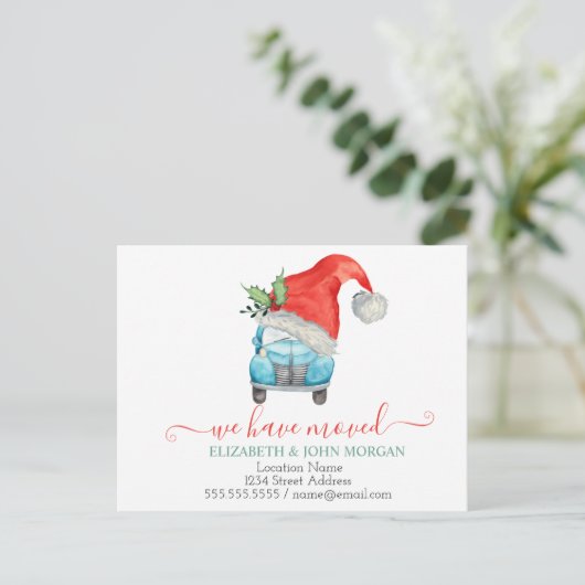 我々は車のサンタ車のクリスマスを移動した 案内ポストカード (スタンド正面)