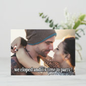 我々は逃げモダンた結婚の写真 案内状 (スタンド正面)