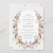 我々は野草モダンの駆け落ち結婚をした 招待状 (正面)