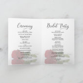 我々は長エレガントい茎の赤いバラ結婚の プログラム (内部)