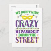 我々は隠れ熱狂するないパレード通り ポストカード (正面/裏面)