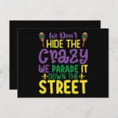 我々は隠れ熱狂するないパレード通り ポストカード (正面/裏面)