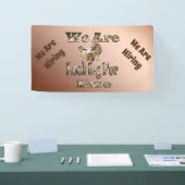 我々は雇っている，羊おもしろいのプン，バナー 横断幕 (トレードショー)