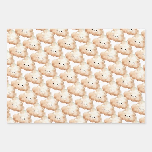 我々は雲に乗って九羽男女兼用羽の羽だ ラッピングペーパーシート (正面2)