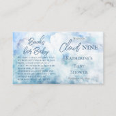 我々は雲の上にある9つの赤ちゃんシャワーの本ベビー エンクロージャーカード (正面)