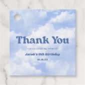 我々は雲の上にある9ブルー9番目の第9の誕生日パーティー フェイバータグ (正面)