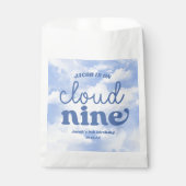 我々は雲の上にある9ブルー9番目の第9の誕生日パーティー フェイバーバッグ (正面)