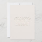 我々は雲の赤ちゃんシャワーでテディベアを待つことができる サンキューカード (裏面)