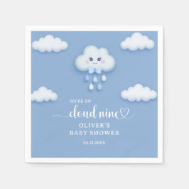 我々は雲の9つのかわいい雲の男の子ベビー スタンダードカクテルナプキン