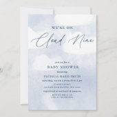 我々は雲の9つの赤ん坊シャワー上にある 招待状 (正面)