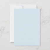 我々は雲の9青い少年の赤ちゃんシャワー上にある サンキューカード (裏面)