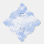 我々は雲の9青い赤ちゃんシャワー上にある フェイバーボックス (折り畳みなし)