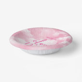 我々は雲9ピンクの赤ちゃんシャワーを浴びている ペーパーボウル (傾斜あり)