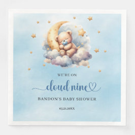 我々は雲9眠っているテディベアの少年