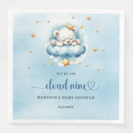 我々は雲9眠っているテディベアの少年