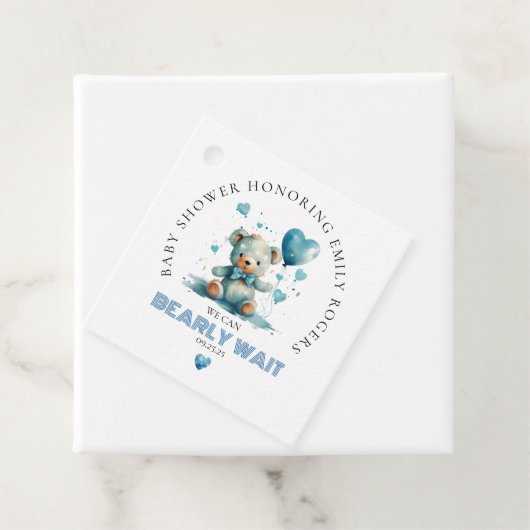 我々は青いテディベアを待つことができる フェイバータグ (インサイチュ)