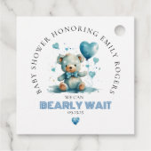 我々は青いテディベアを待つことができる フェイバータグ (裏面)