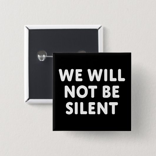 我々は静か 缶バッジ (正面&裏面)