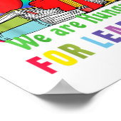 我々は非常に学ぶために飢えた毛虫先生 ポスター (角)