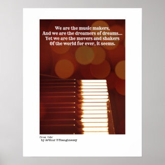 我々は音楽メーカーの引用文アオショネシー ポスター