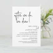 我々は食べた後，我々は結婚の駆け落ちパーティー 招待状 (スタンド正面)