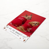 我々は食べリスいけなトのペットフォイルのホリデーカード 箔シーズンカード (回転した状態)