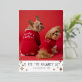 我々は食べリスいけなトのペットフォイルのホリデーカード 箔シーズンカード (立ち正面)