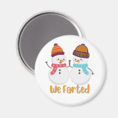 我々は養殖雪だるま マグネット (正面/裏面)