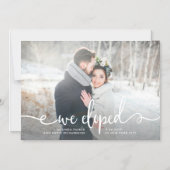 我々は駆け出した|写モダン素朴真 マグネット招待状 (正面)