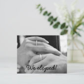 我々は駆け落ちした発表 案内ポストカード (スタンド正面)