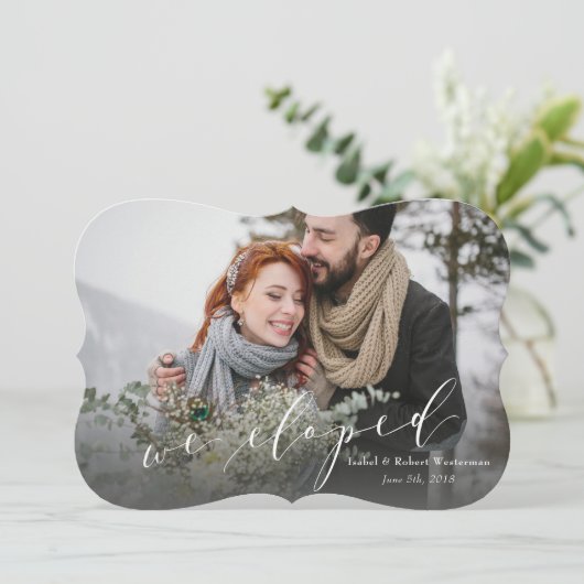 我々は駆け落ちした（大理石のバックア） 案内状 (スタンド正面)