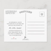 我々は駆け落ちした |駆け落ち結婚発表 案内ポストカード (裏面)