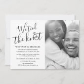 我々は駆け落ちの発表を結んだ 招待状 (正面)