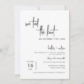 我々は駆け落ち宣言を結んだ 招待状 (正面)